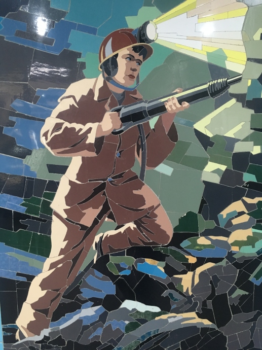 Фрагмент мозаики в Ростовском подземном переходе