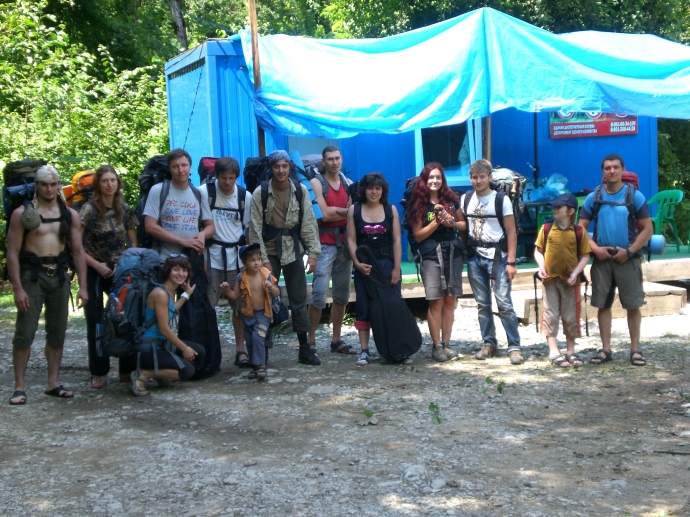 Вся наша группа в районе лагеря на Букепке