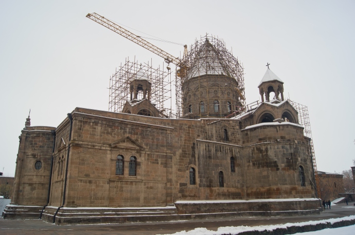Эчмиадзинский Кафедральный Собор на реконструкции