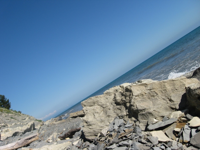 Кемпинг под Архипкой - пляжа узкая полоска