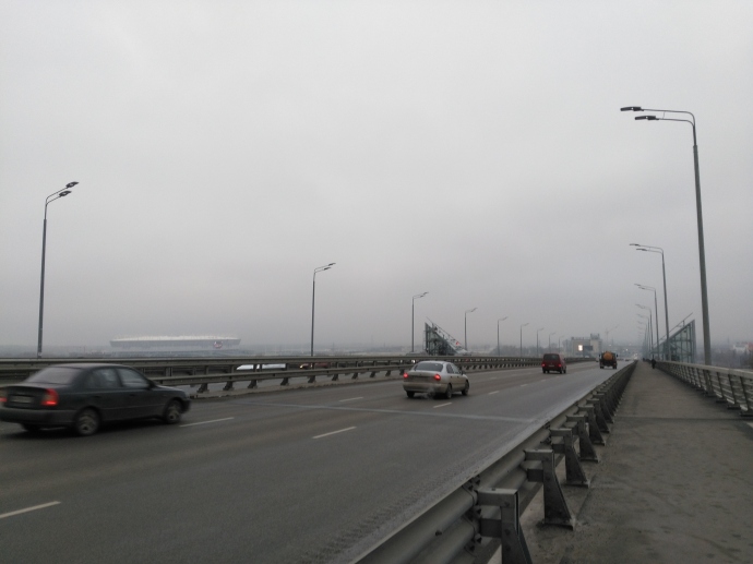 Вид с Ворошиловского моста в сторону 